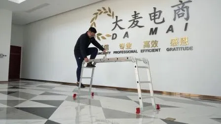 4.7 Meters Small Hinges Aluminum&Aluminium Multipurpose Foldable Step Ladder with Non Slipping Base