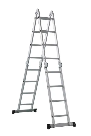 En131-6 Approvaled Aluminium Straight Telescopic Ladder with Spacing to Protect The Fingers