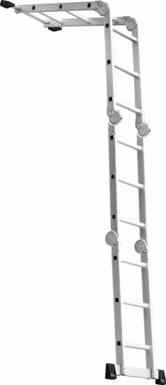 En131-6 Approvaled Aluminium Straight Telescopic Ladder with Spacing to Protect The Fingers